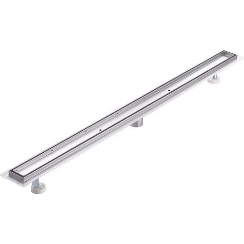 KBFmore 48" Stainless Steel Linear Shower Drain, Tile Insert Metal 2